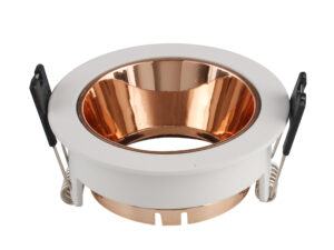 Βάση Σποτ Αλουμινίου Στρογγυλή  Χωνευτή GU10 Χάλκινο Κάτοπτρο