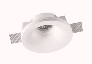 Βάση Σποτ Γύψινη Χωνευτή Στρογγυλή Λευκή