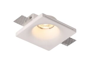 Βάση Σποτ Γύψινη Χωνευτή Τετράγωνη Λευκή