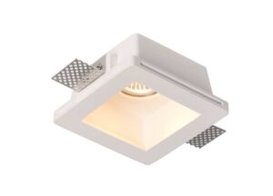 Βάση Σποτ Γύψινη Χωνευτή Τετράγωνη GU10