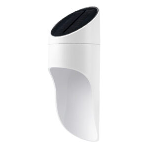 LED Ηλιακό Φωτιστικό Λευκό Επιτοίχιο - 1W Φυσικό Λευκό