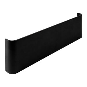 LED Φωτιστικό Μαύρο Επιτοίχιο 12W Θερμό Λευκό