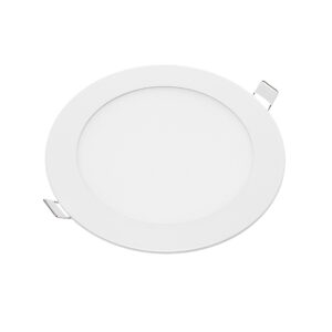 Φωτιστικό οροφής στρογγυλο panel Led χωνευτό 12watt Θερμό λευκό