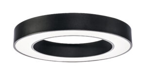 LED Στρογγυλό Φωτιστικό Οροφής  Μαυρό 64W Θερμό Λευκό