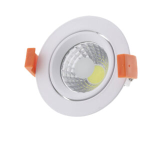 Στρογγυλό Σποτ Led  Χωνευτό Κινητό 8 Watt Ψυχρό Λευκό