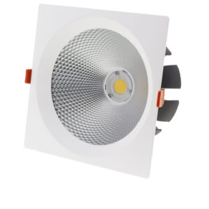 LED COB Downlight Τετράγωνο Περιστρεφόμενο 30W Φυσικό Λευκό