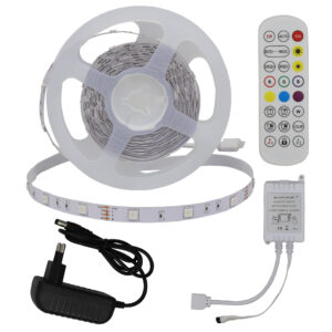 Led Strip Set Adapter + IR Controller + Remote RGB 30Leds 12W RGB