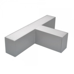 LED Γραμμικός Κρεμαστός Ασημί Σύνδεσμος Σχήματος Τ 15W για SKU: 5471 Ψυχρό Λευκό