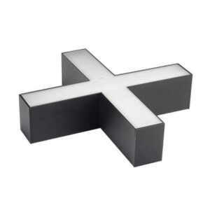 LED Γραμμικός Κρεμαστός Μαύρος Σύνδεσμος Σχήματος Χ 20W για SKU: 5470 Ψυχρό Λευκό