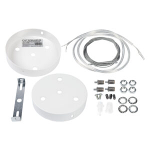 Βάση Οροφής Λευκή για Κρεμαστά Φωτιστικά