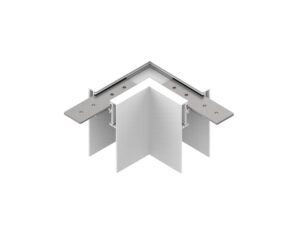 Γωνιακός Λευκός Σύνδεσμος για Μαγνητικό Σύστημα Ράγας S35