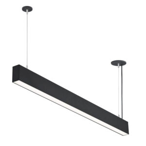 LED Linear Κρεμαστό Φωτιστικόs Linkable UGR<19 50W Μάυρο Φυσικό Λευκό
