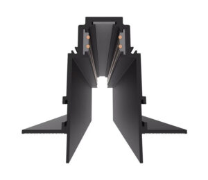 Χωνευτή Μαγνητική Ράγα R35B Αλουμινίου Μαύρη 1.5 M