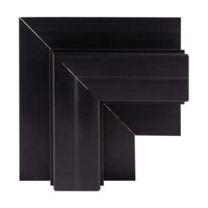 Χωνευτός Γωνιακός Σύνδεσμος Μαύρος για Ράγες Συστήματος R20B