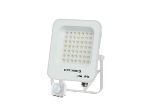 Προβολέας LED SMD Λευκός IP65 με Ανιχνευτή Κίνησης 30W Ψυχρό Λευκό