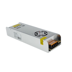 Τροφοδοτικό Μεταλλικό Slim 360W Για 24V Ταινία Led 15A Σταθεροποιημένο