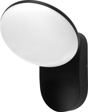 Επίτοιχο Led Φωτιστικό Αλουμινίου Μαύρο 12W IP54 Θερμό Λευκό