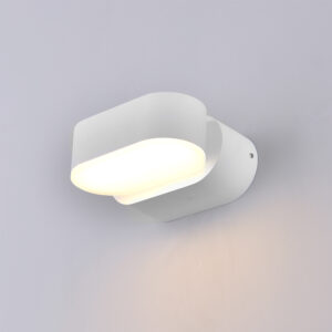 ‎Led Επιτοίχιο Φωτιστικό Epistar 6W Λευκό Περιστρεφόμενο Θερμό Λευκό