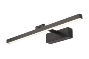 Led Μαύρο Φωτιστικό Καθρέπτη/ Τοίχου 14W Θερμό Λευκό