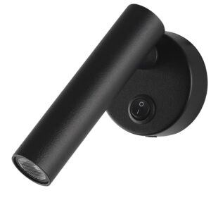 Led Φωτιστικό Επίπλων Μαύρο 2W με διακόπτη Φυσικό Λευκό