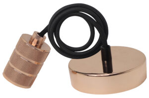 Κρεμαστό Φωτιστικό Vintage σε Χρύσο με Ε27 Ντουί