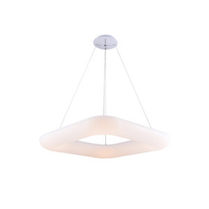 LED Φωτιστικό Οροφής Λευκό Τετράγωνο 38W Θερμό Λευκό