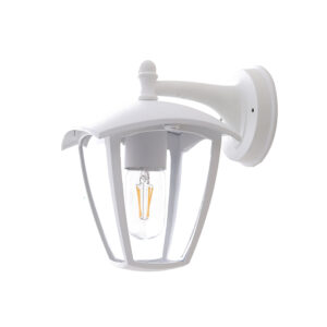 Επιτοίχιο Φωτιστικό Down Matt Λευκό 1xE27