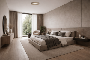 Φωτιστικό Οροφής Led 60W Grayish-Biege CCT + με Διακόπτη