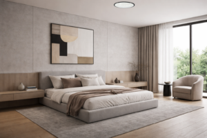 Φωτιστικό Οροφής Led 24W Μαύρο/Λευκό CCT-με Μνήμες + Τηλεχειρισμός