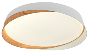 Φωτιστικό Οροφής Led Λευκό/Light Wood 20W CCT-με Μνήμες + Τηλεχειρισμός