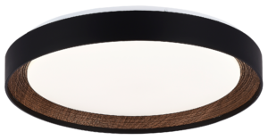 Φωτιστικό Οροφής Led Μαύρο/Walnut 36W CCT-με Μνήμες + Τηλεχειρισμός