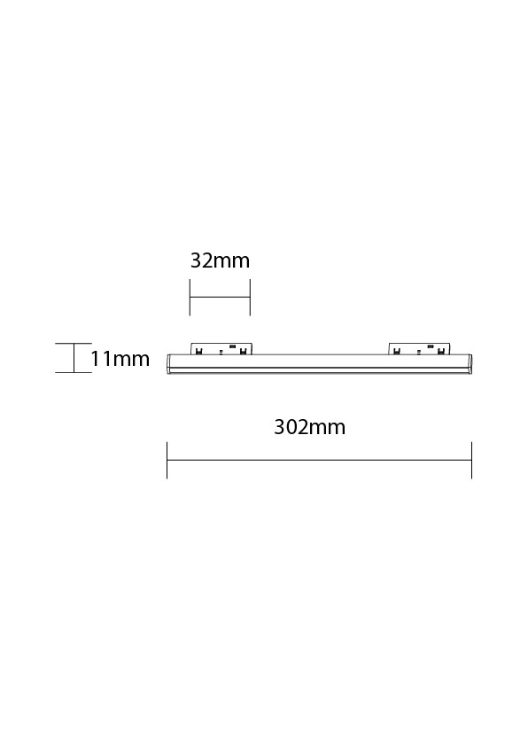 Led Μαγνητικό Γραμμικό Φωτιστικό 30cm 48V 10W 4000K - Για Σύστημα M05 - Image 2