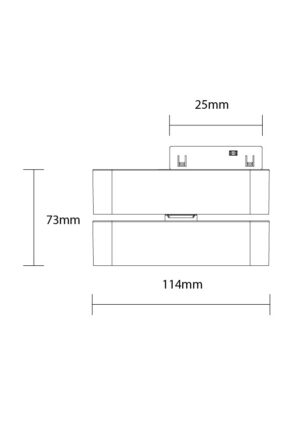 Led Μαγνητικό Γραμμικό Φωτιστικό Ρυθμιζόμενο 48V 6W 4000K - Για Σύστημα M05