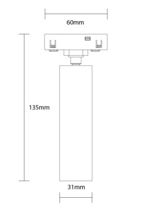 Led Μαγνητικό Spot 48V 7W 3000K - Για Σύστημα M05