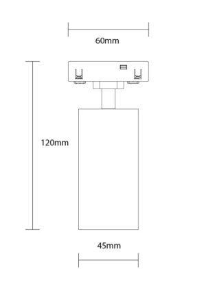 Led Μαγνητικό Spot 48V 12W 3000K - Για Σύστημα M05
