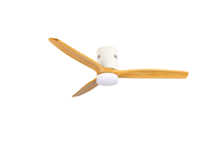 Led Ανεμιστήρας/ Φωτιστικό Οροφής 18W/3CCT Λευκό/Τύπου Ξύλο + Τηλεχειριστήριο