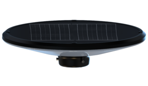 Led Ηλιακό Επιδαπέδιο Φορητό Μαύρο Φωτιστικό Κήπου CCT +2.5M Στύλος + Δεξαμενή Έρματος IP65 + Τηλεχειρισμός