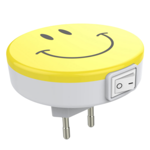 Παιδική Λάμπα Νυχτός Πρίζας EMOJI-SMILE 0.5W Με διακόπτη ON/OFF