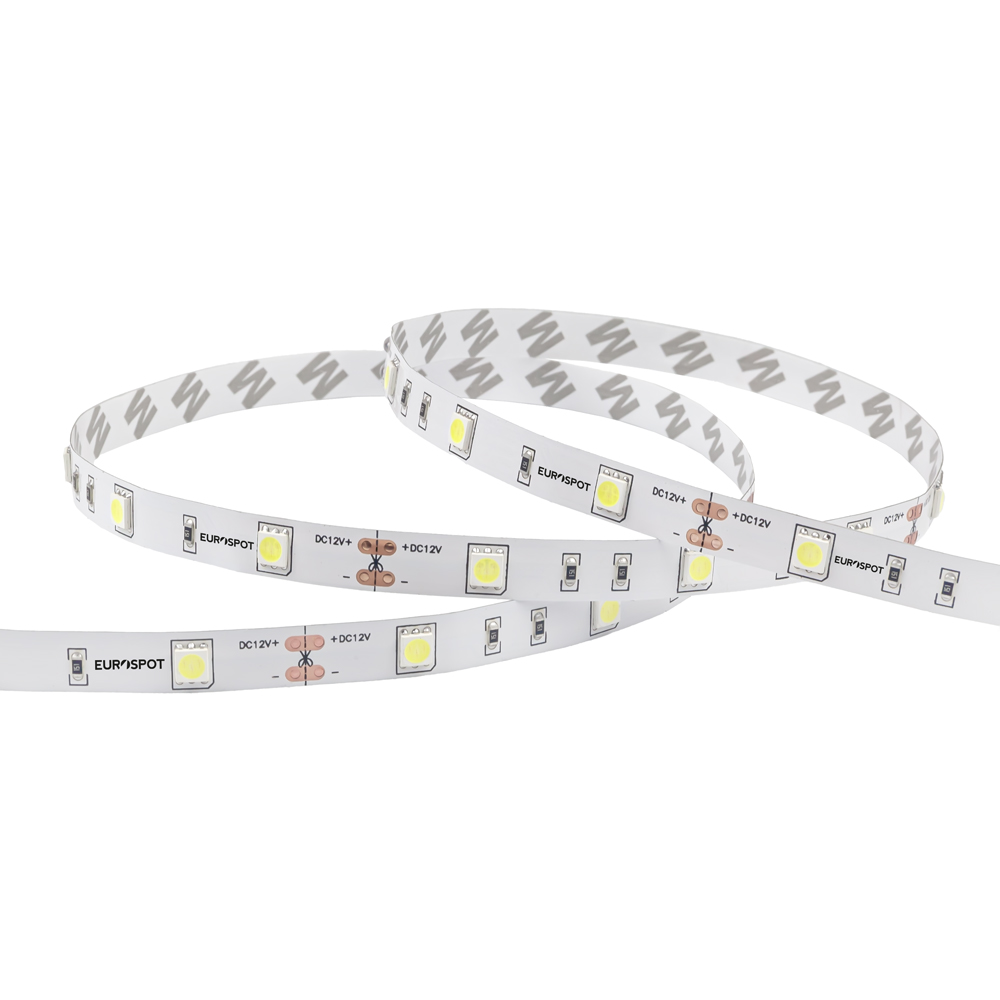 EuroSpot Led Ταινία DC:12V 5050 SMD IP20 7.2W/M 70lm/W 4500K 5m Φυσικό Λευκό