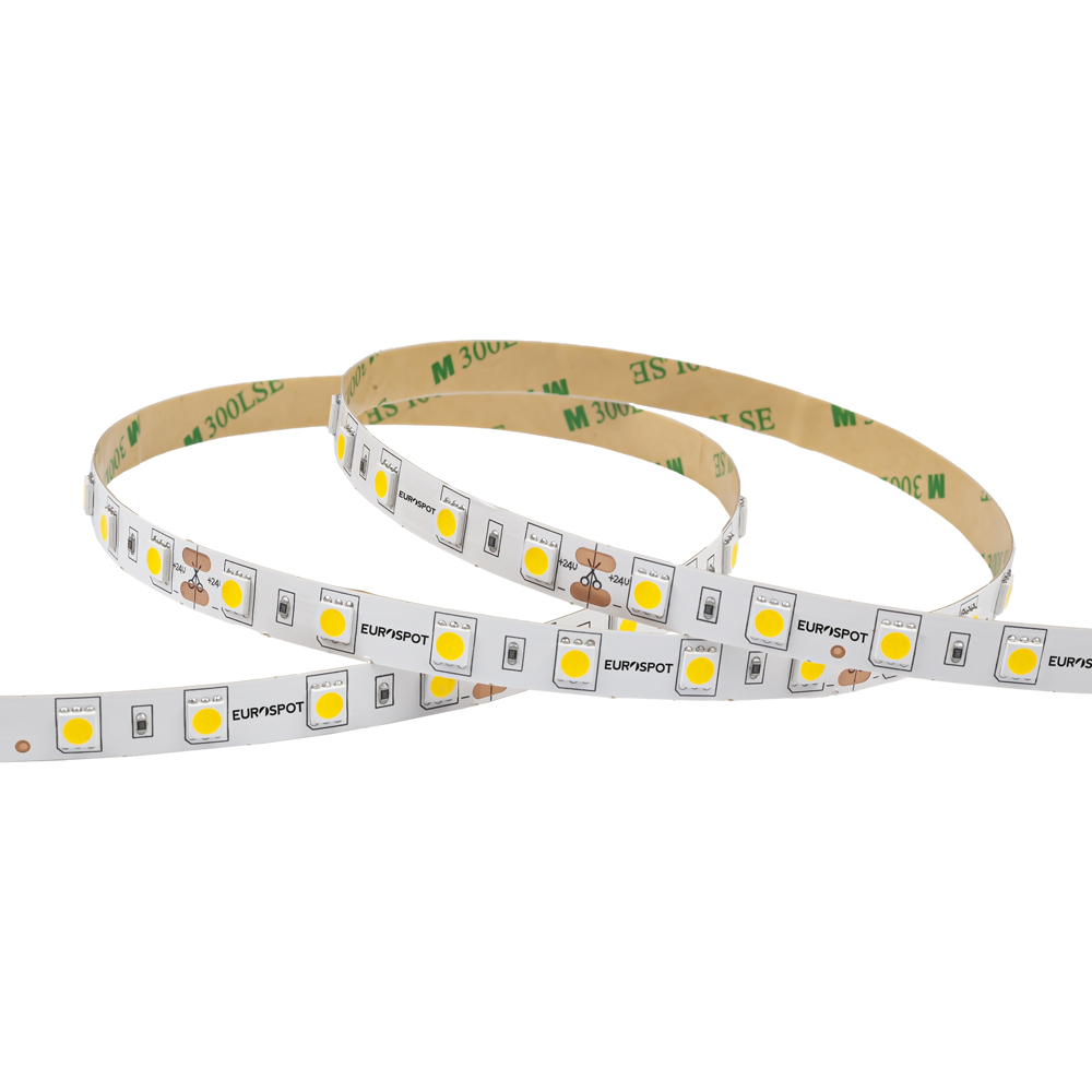 EuroSpot Led Ταινία DC:24V 5050 SMD IP20 14.4W/m 50lm/W 4500K 5m Φυσικό Λευκό