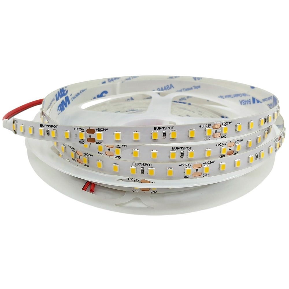 EuroSpot Led Ταινία DC:24V 2835 SMD IP20 9.6W/M 140lm/W 3000K 5m Θερμό Λευκό