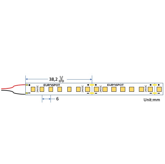 EuroSpot Led Ταινία DC:24V 2835 SMD IP20 14W/M 140lm/W 3000K 5m Θερμό Λευκό - Image 3