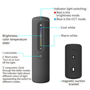 EuroSpot Led Kit Controller+ Μαύρο Remote RF 2.4GHz για CCT Ταινία