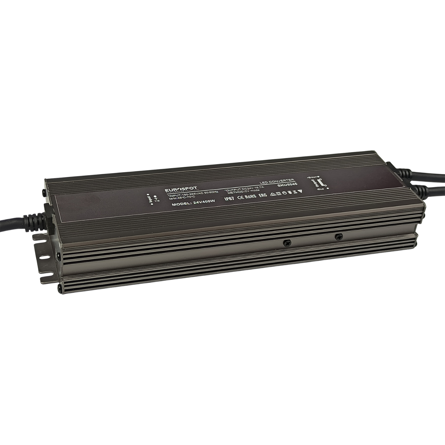 Eurospot Στεγανό IP67 Τροφοδοτικό Led Αλουμινίου 24V 400W - Image 2