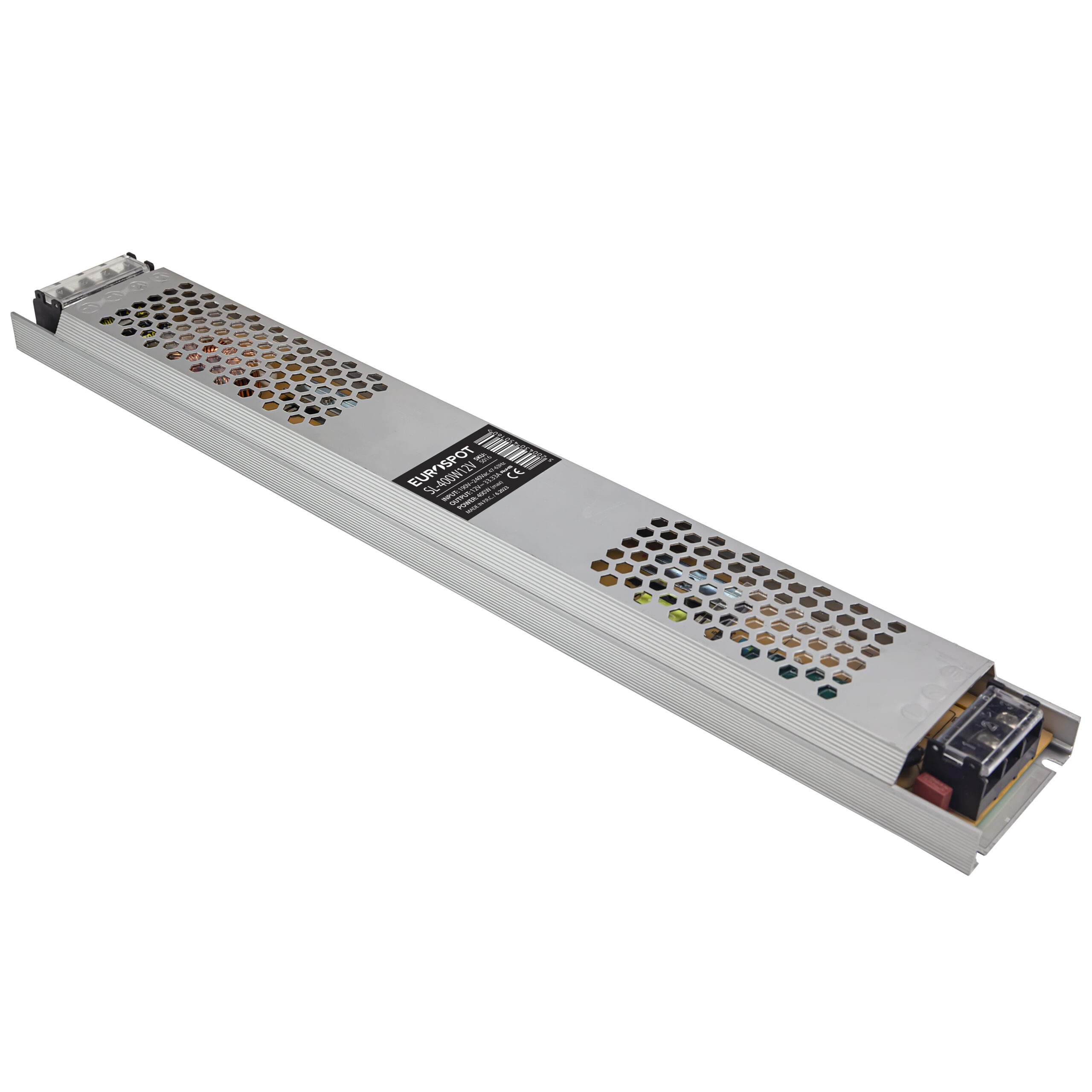 Eurospot Ultra-Slim Τροφοδοτικό Led Αλουμινίου 12V 400W