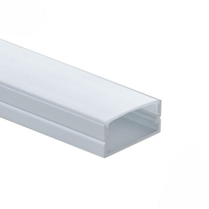 EuroSpot Προφίλ Αλουμινίου Ασημί Για Led Ταινίες L=2m 23.5x9.8mm NW=21.5mm Γαλακτερό Κάλυμμα