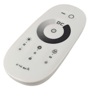 EuroSpot Led Kit Controller+ Λευκό Remote RF 2.4GHz για Μονόχρωμη Ταινία DC: 12-24V