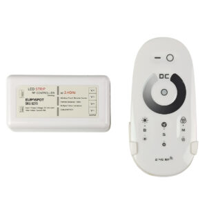 EuroSpot Led Kit Controller+ Λευκό Remote RF 2.4GHz για Μονόχρωμη Ταινία DC: 12-24V