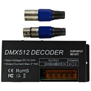 EuroSpot DMX512 Controller για Ταινίες Led RGB DC: 12-24V (8A*3CH)