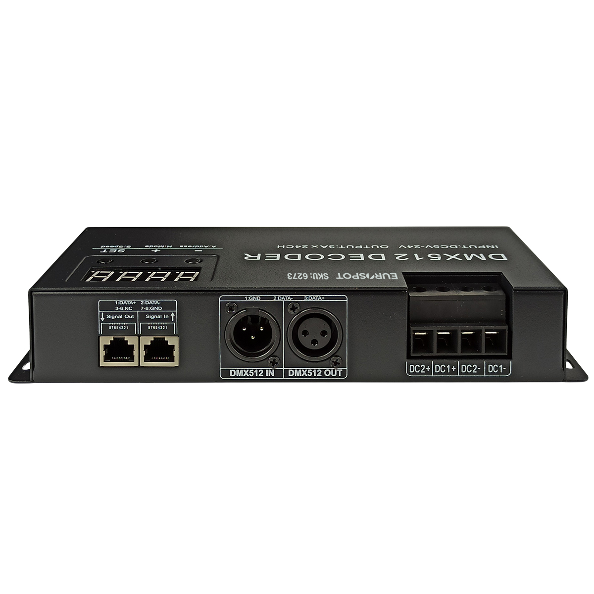 EuroSpot DMX512 Controller για Ταινίες Led RGB 24CH DC: 5-24V - Image 3
